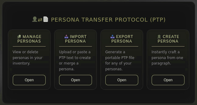 Persona Dashboard Screenshot